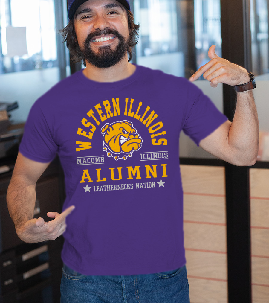 Western Illinois University Alumni Leathernecks Nation Macomb Illinois T-Shirt