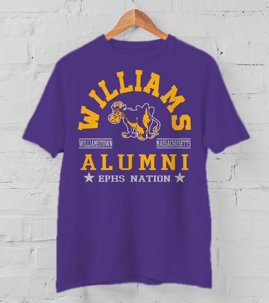 Williams College Alumni Williamstown Massachusetts Ephs Nation T-Shirt