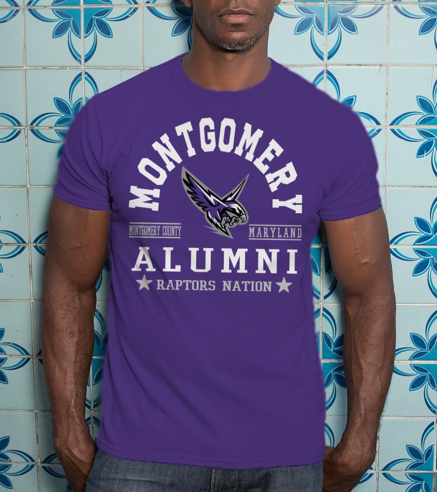 Montgomery County Maryland Alumni Raptors Nation T-Shirt