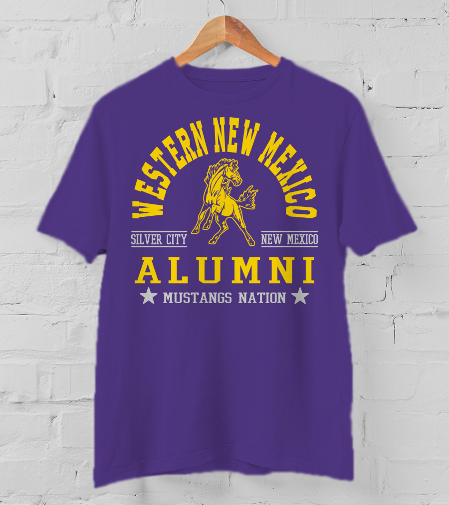Western New Mexico University Silver City Alumni Mustangs Nation T-Shirt