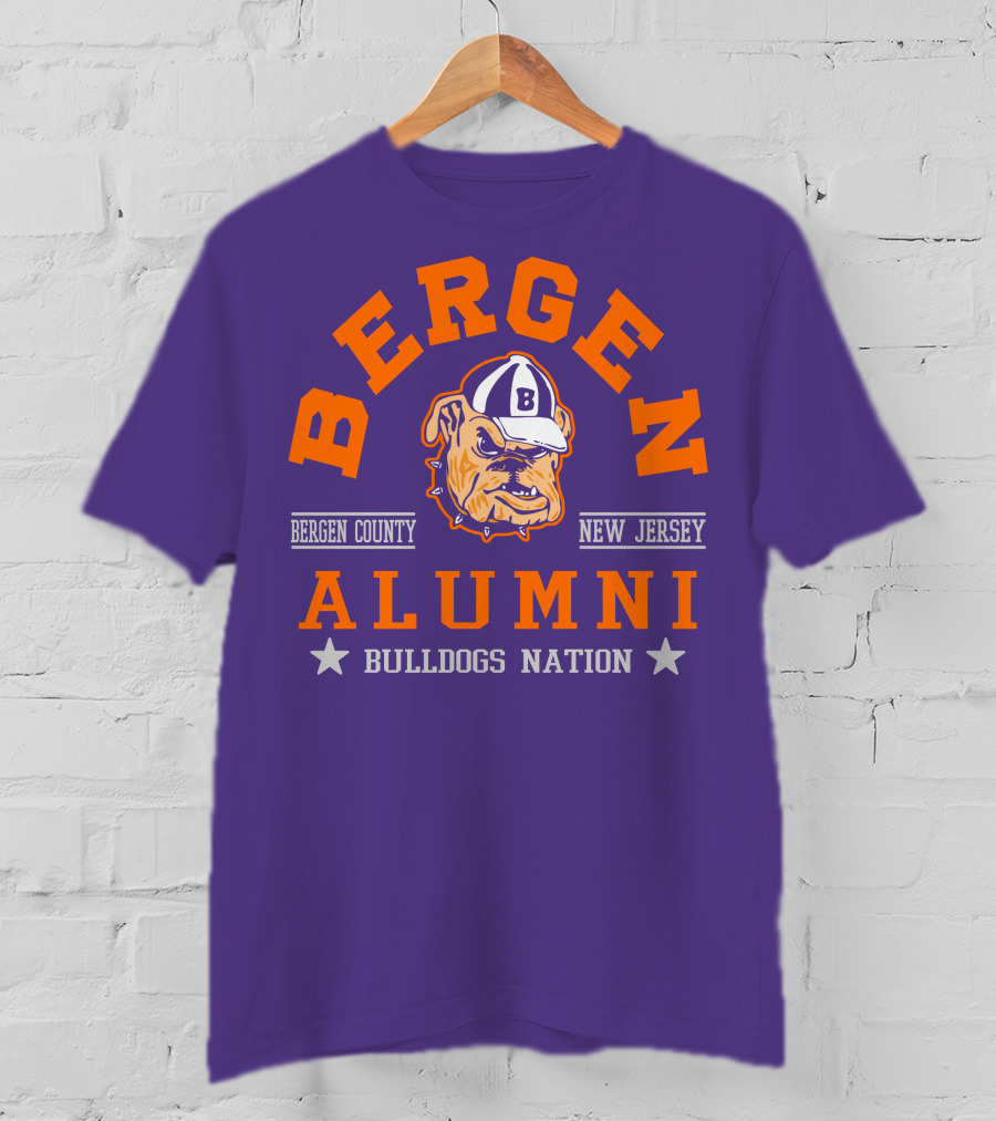 Bergen Alumni Bergen County New Jersey Bulldogs Nation T-Shirt