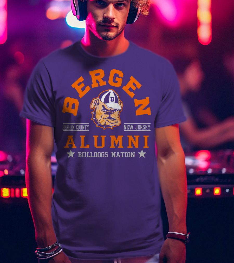 Bergen Alumni Bergen County New Jersey Bulldogs Nation T-Shirt