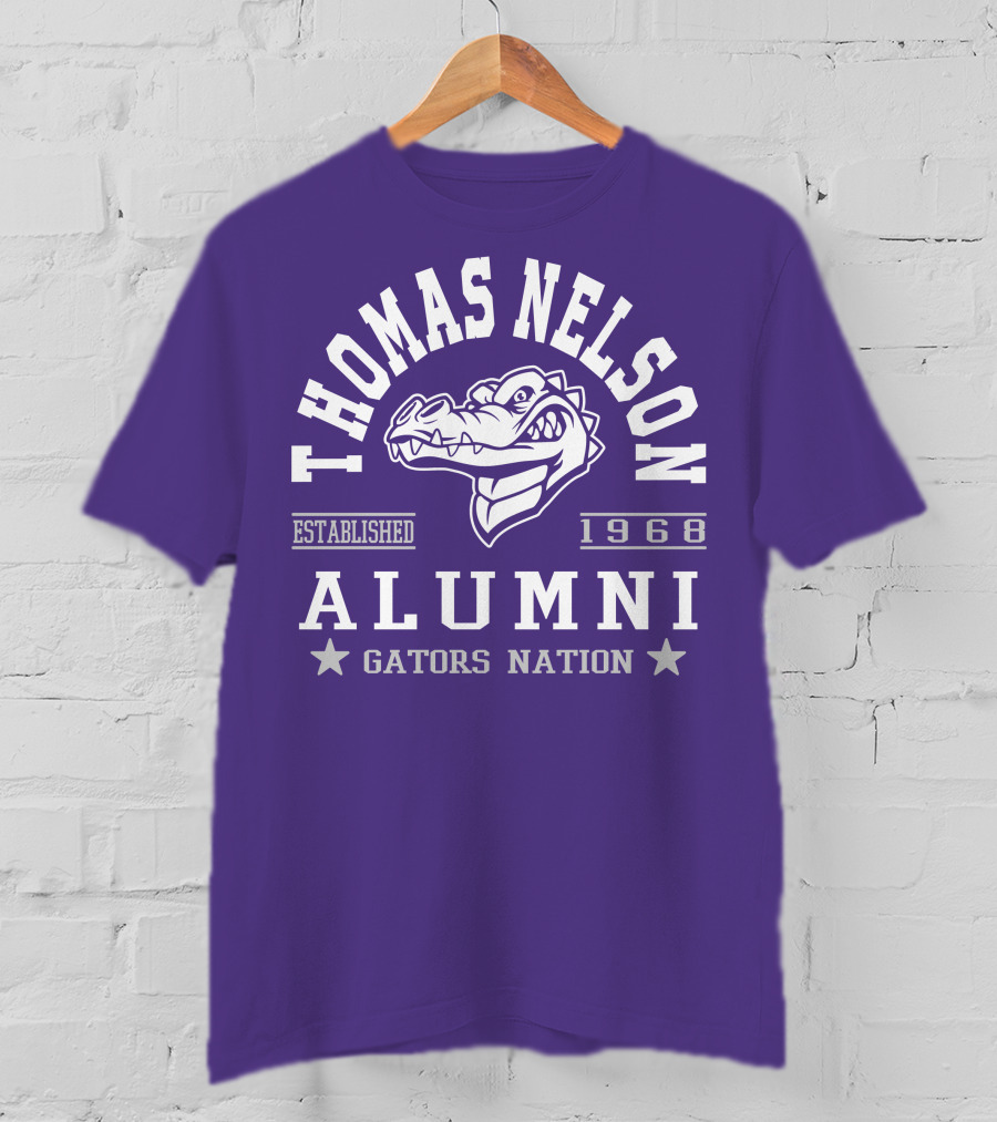 Thomas Nelson Alumni Gators Nation Established 1968 T-Shirt