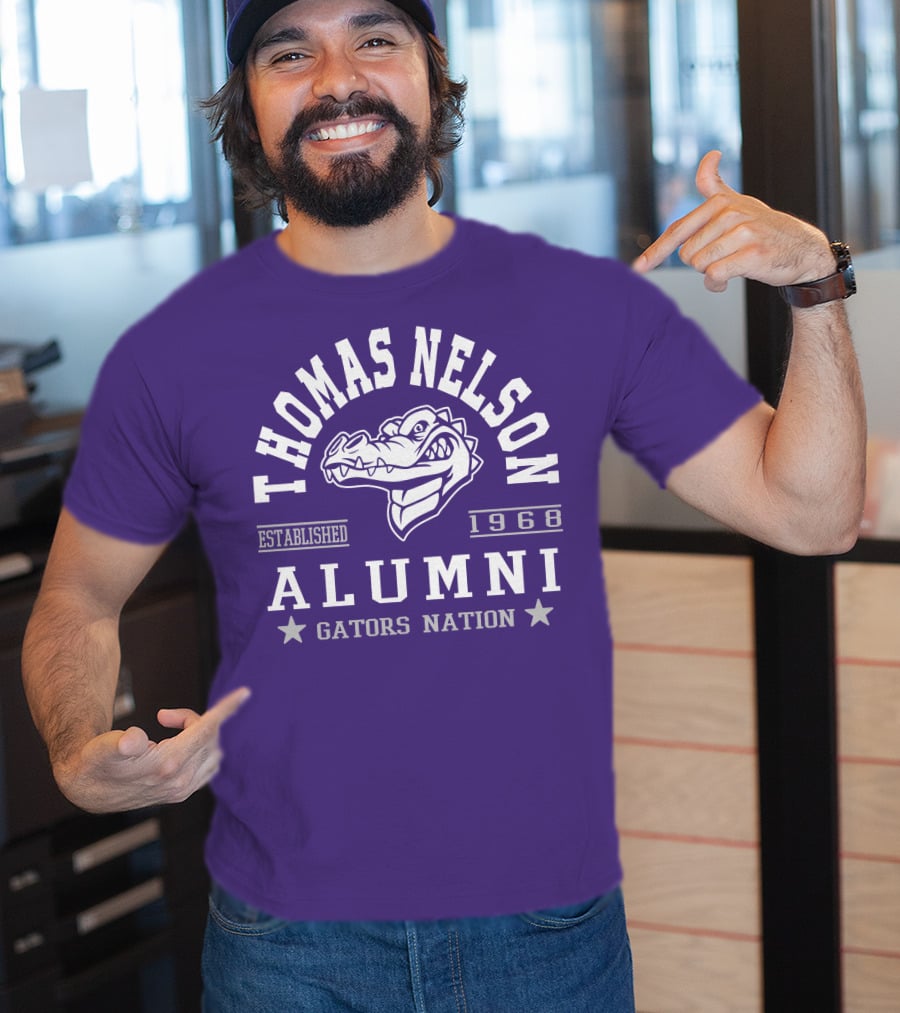 Thomas Nelson Alumni Gators Nation Established 1968 T-Shirt