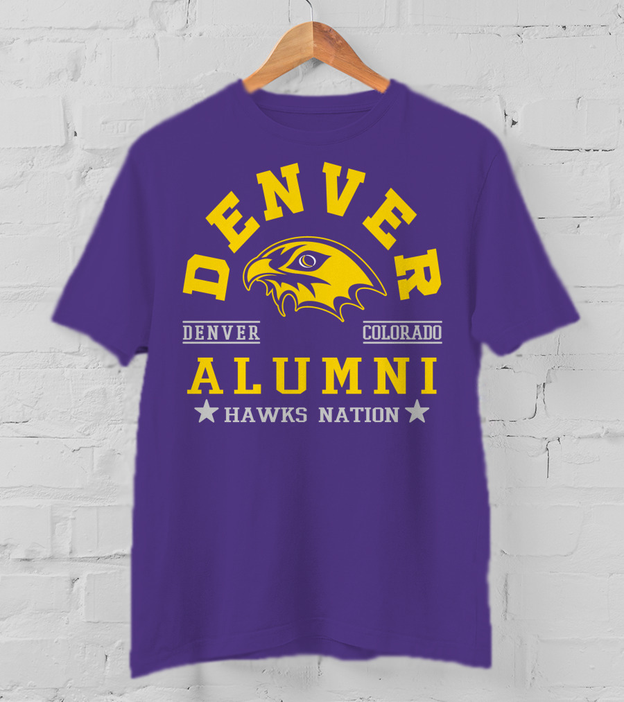 Denver Colorado Alumni Hawks Nation T-Shirt