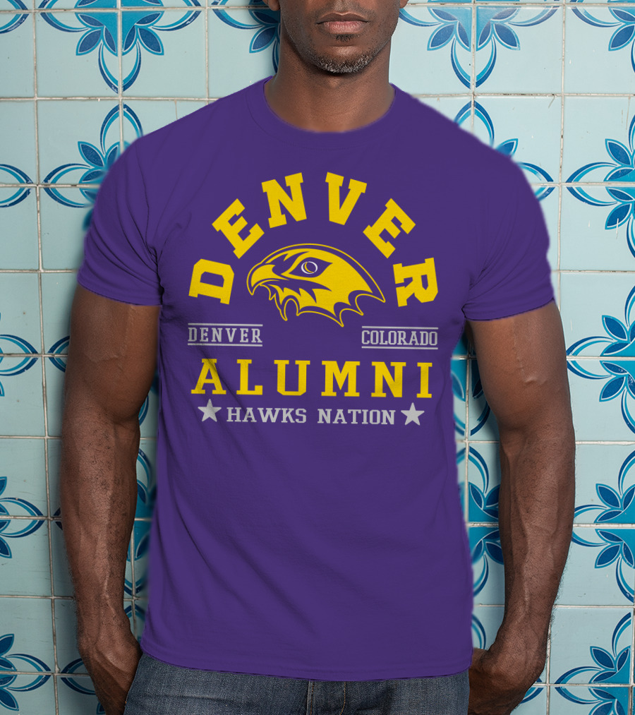 Denver Colorado Alumni Hawks Nation T-Shirt