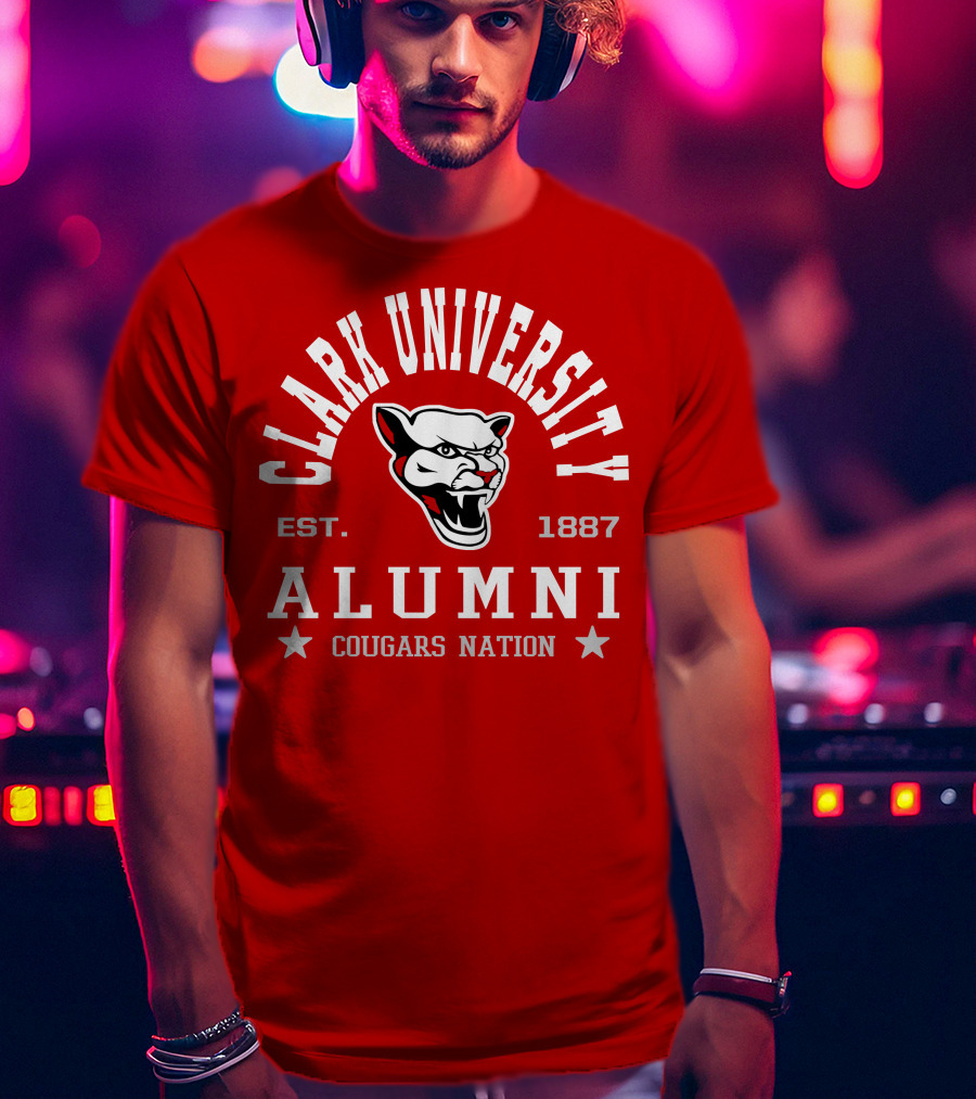 Clark University Alumni Cougars Nation Est. 1887 T-Shirt