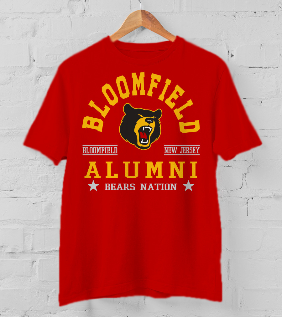 Bloomfield New Jersey Alumni Bears Nation T-Shirt