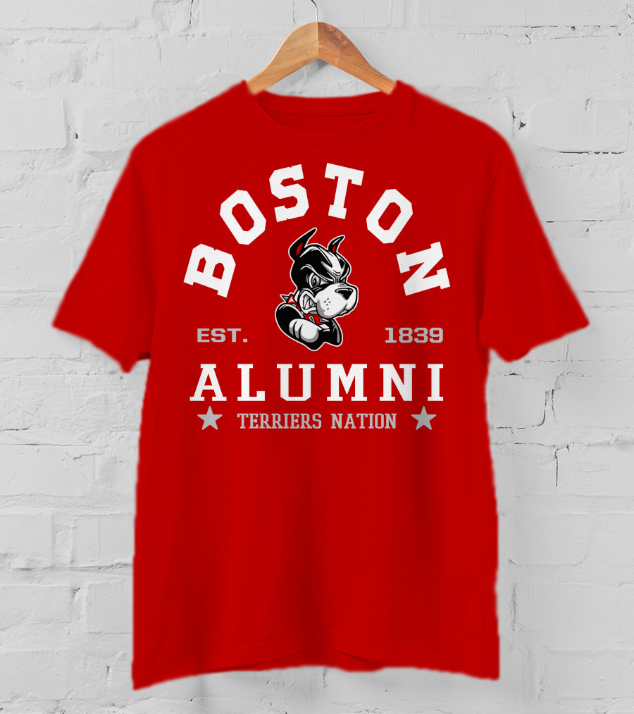 Boston University Alumni Established 1839 Terriers Nation T-Shirt