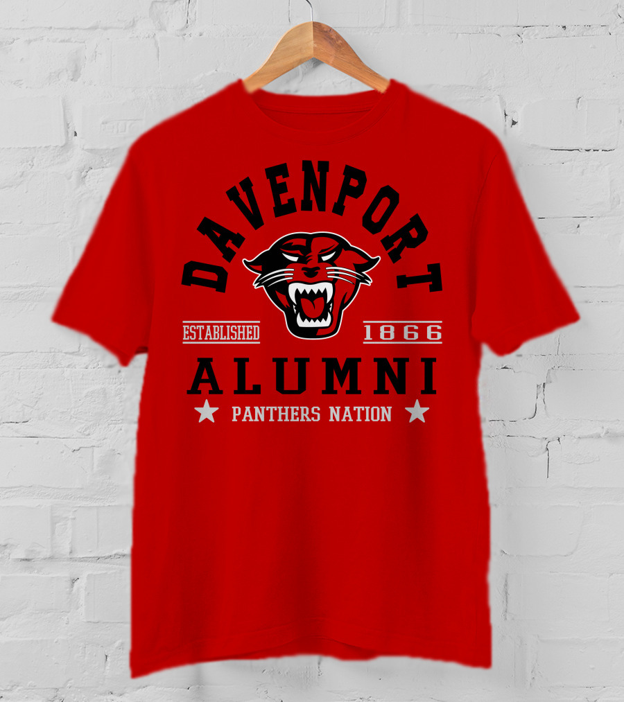 Davenport Alumni Panthers Nation Established 1866 T-Shirt