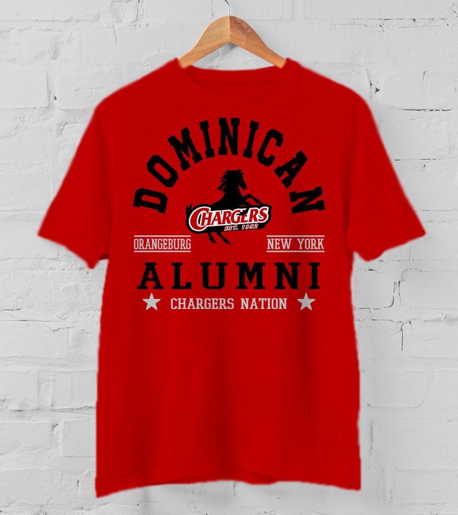 Dominican Chargers Alumni Orangeburg New York Chargers Nation T-Shirt