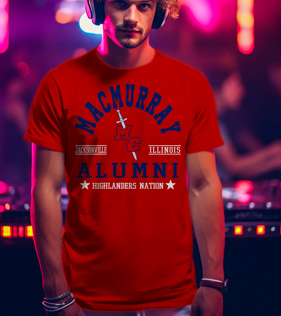 MacMurray College Jacksonville Illinois Alumni Highlanders Nation T-Shirt
