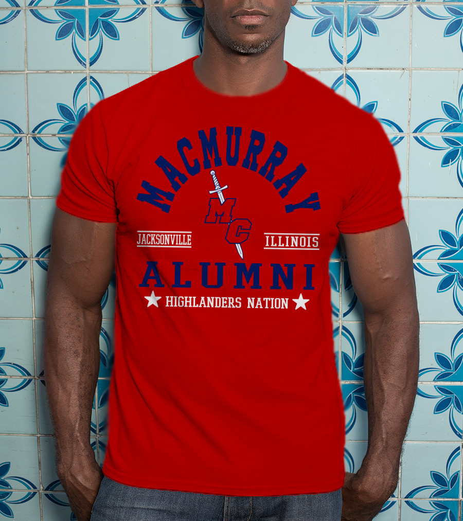 MacMurray College Jacksonville Illinois Alumni Highlanders Nation T-Shirt