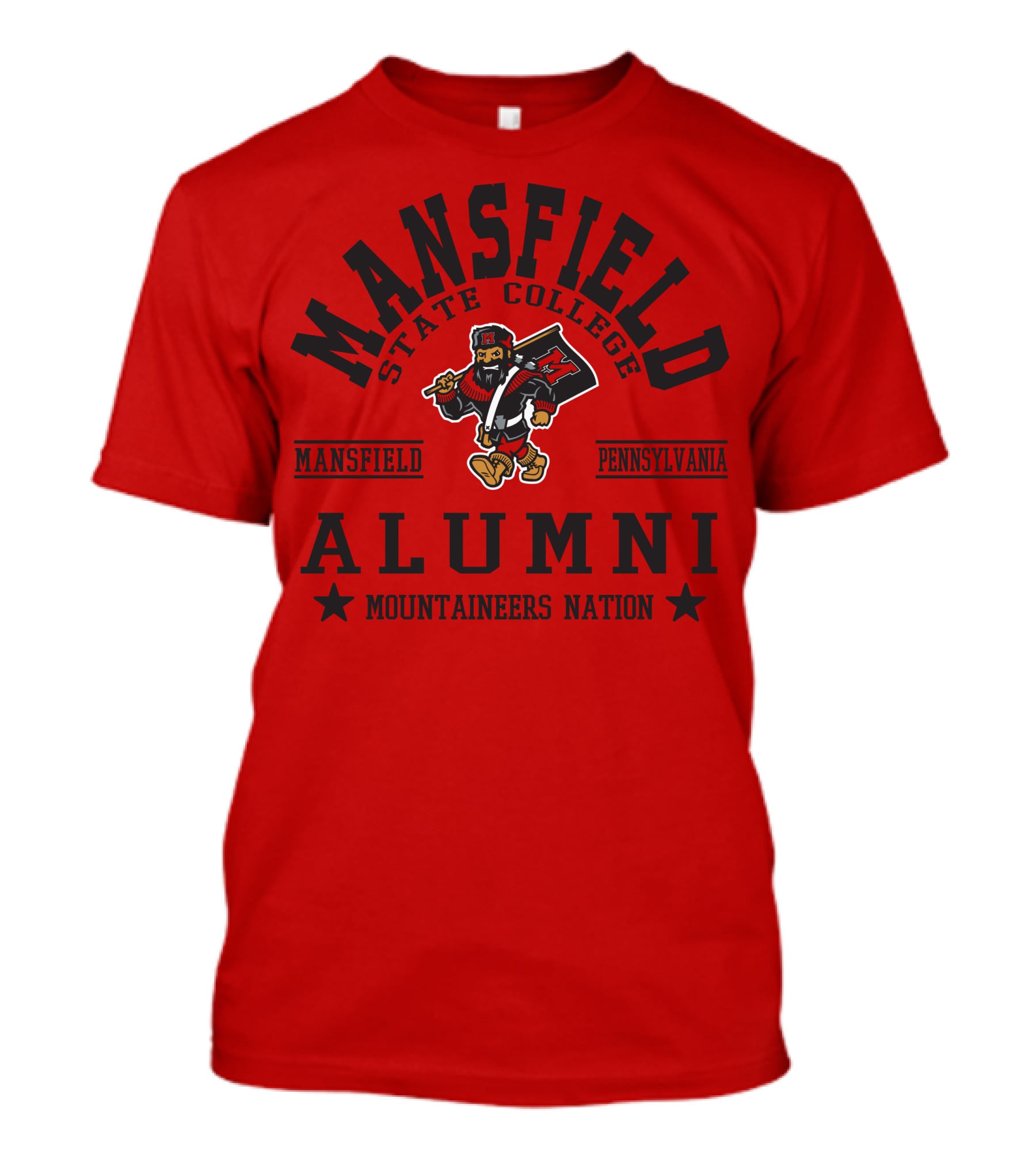 Mansfield State College Alumni Mountaineers Nation Pennsylvania T-Shirt