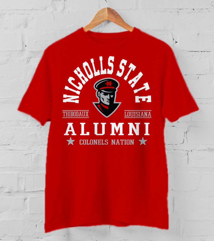 Nicholls State University Alumni Colonels Nation Thibodaux Louisiana T-Shirt