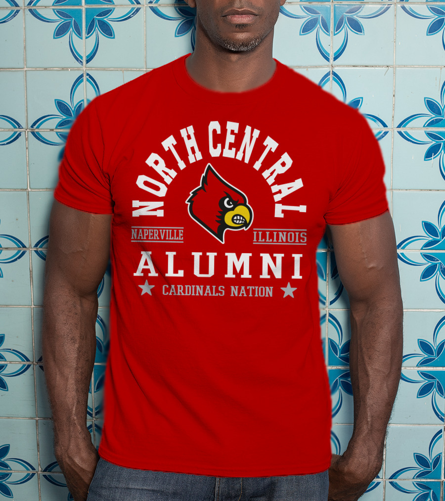 North Central College Naperville Illinois Cardinals Nation Alumni T-Shirt