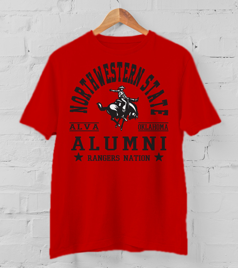 Northwestern State Alumni Rangers Nation Alva Oklahoma T-Shirt