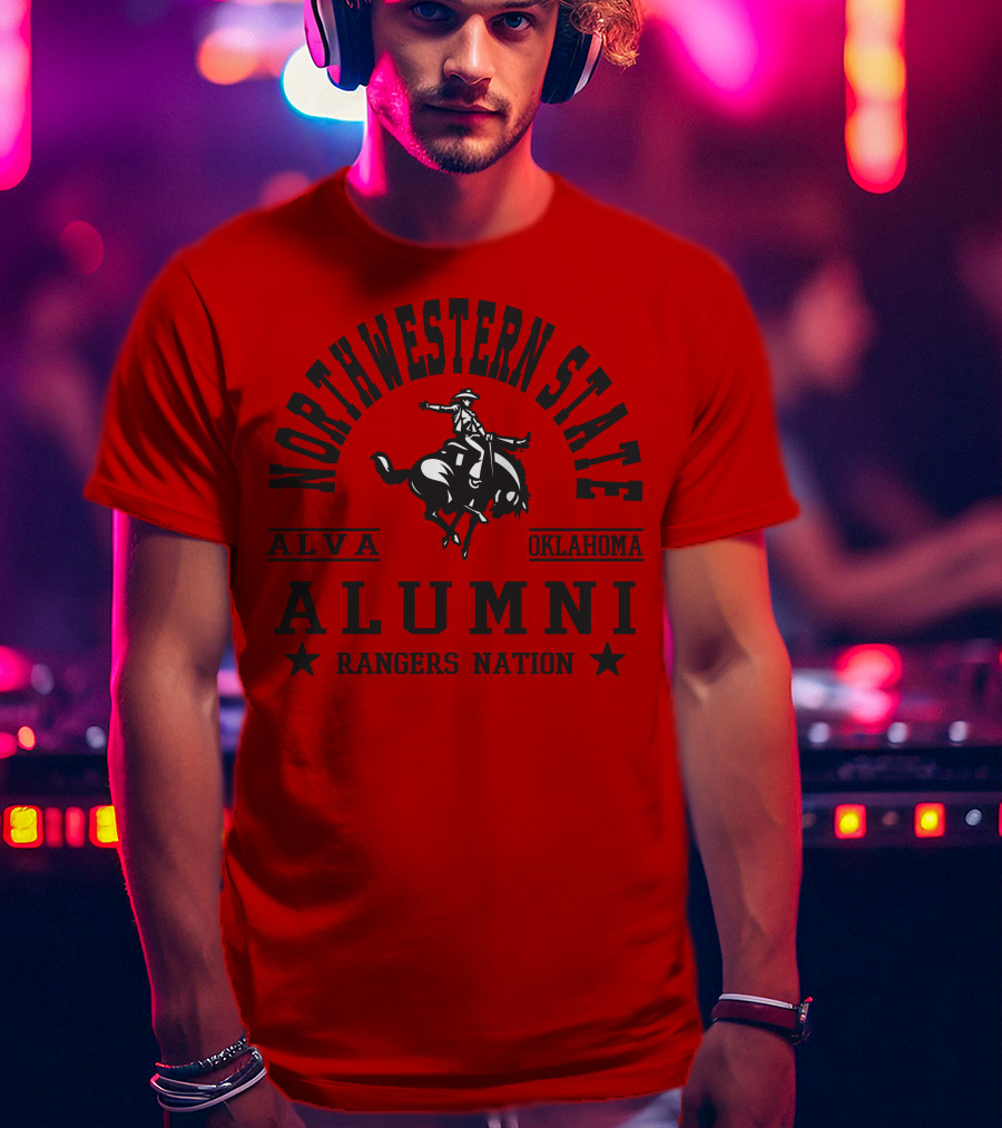 Northwestern State Alumni Rangers Nation Alva Oklahoma T-Shirt