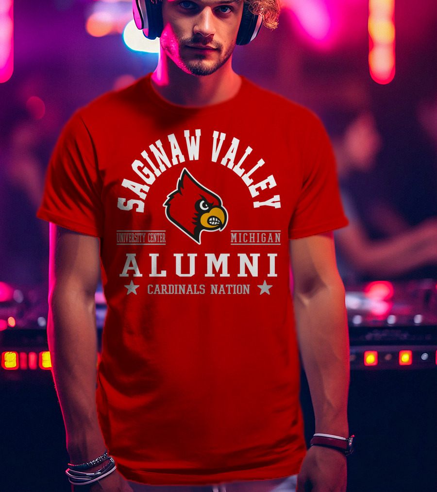 Saginaw Valley Alumni Cardinals Nation University Center Michigan T-Shirt