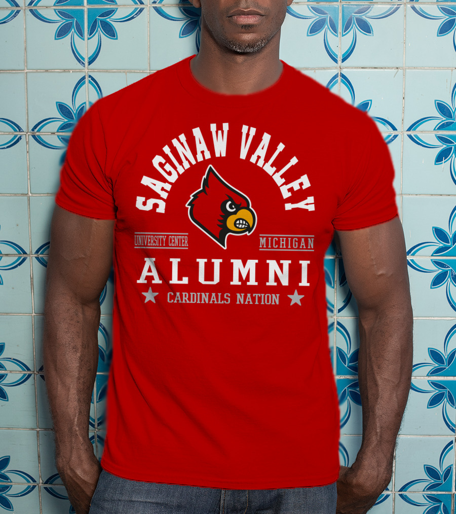 Saginaw Valley Alumni Cardinals Nation University Center Michigan T-Shirt