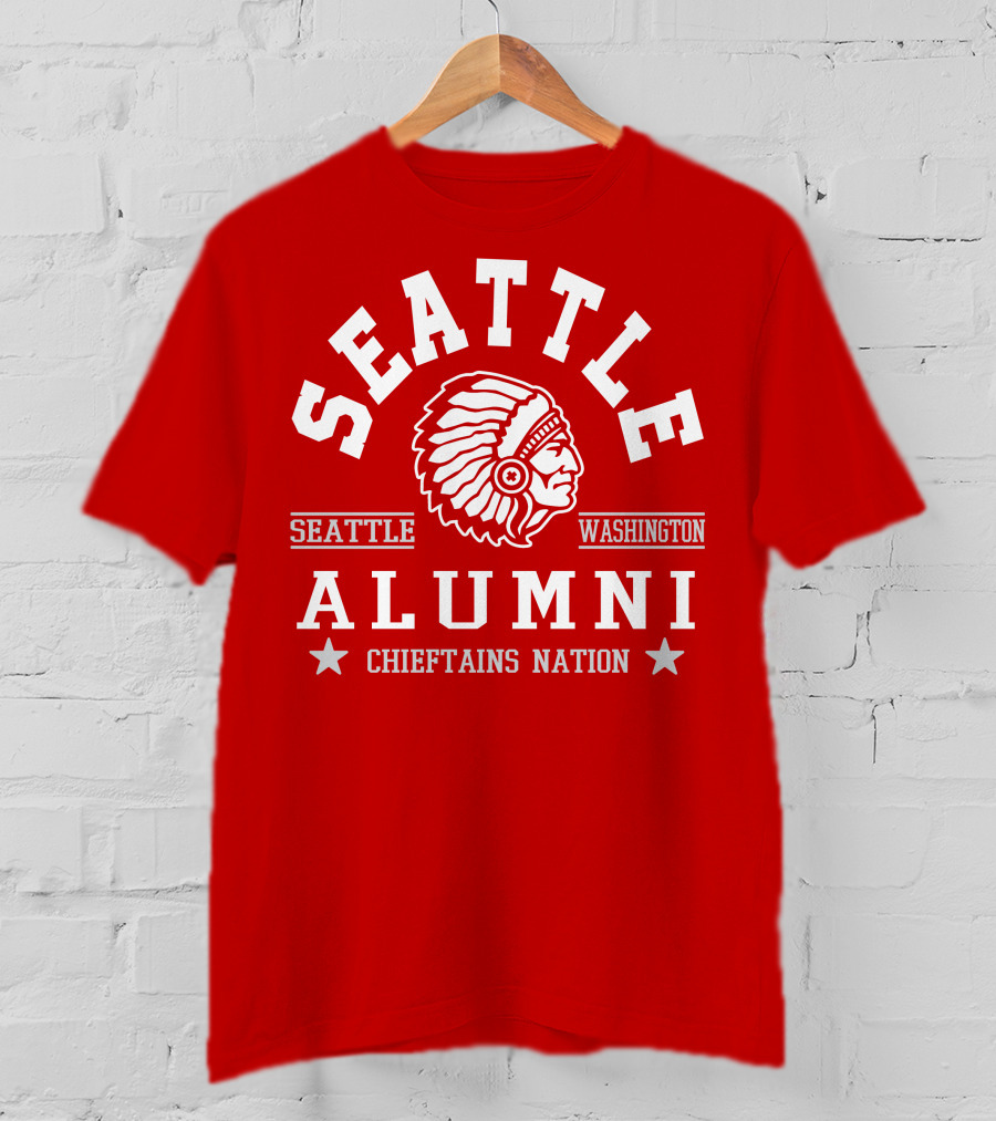 Seattle Washington Alumni Chieftains Nation T-Shirt