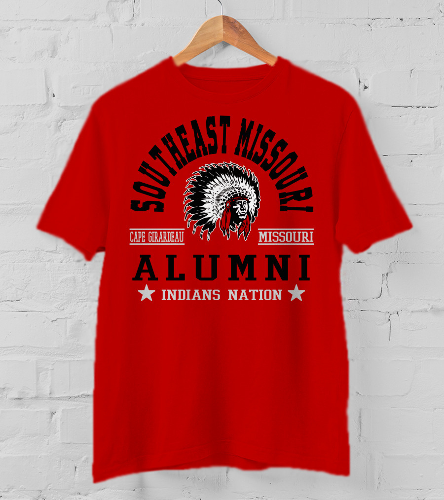 Southeast Missouri Cape Girardeau Alumni Indians Nation T-Shirt