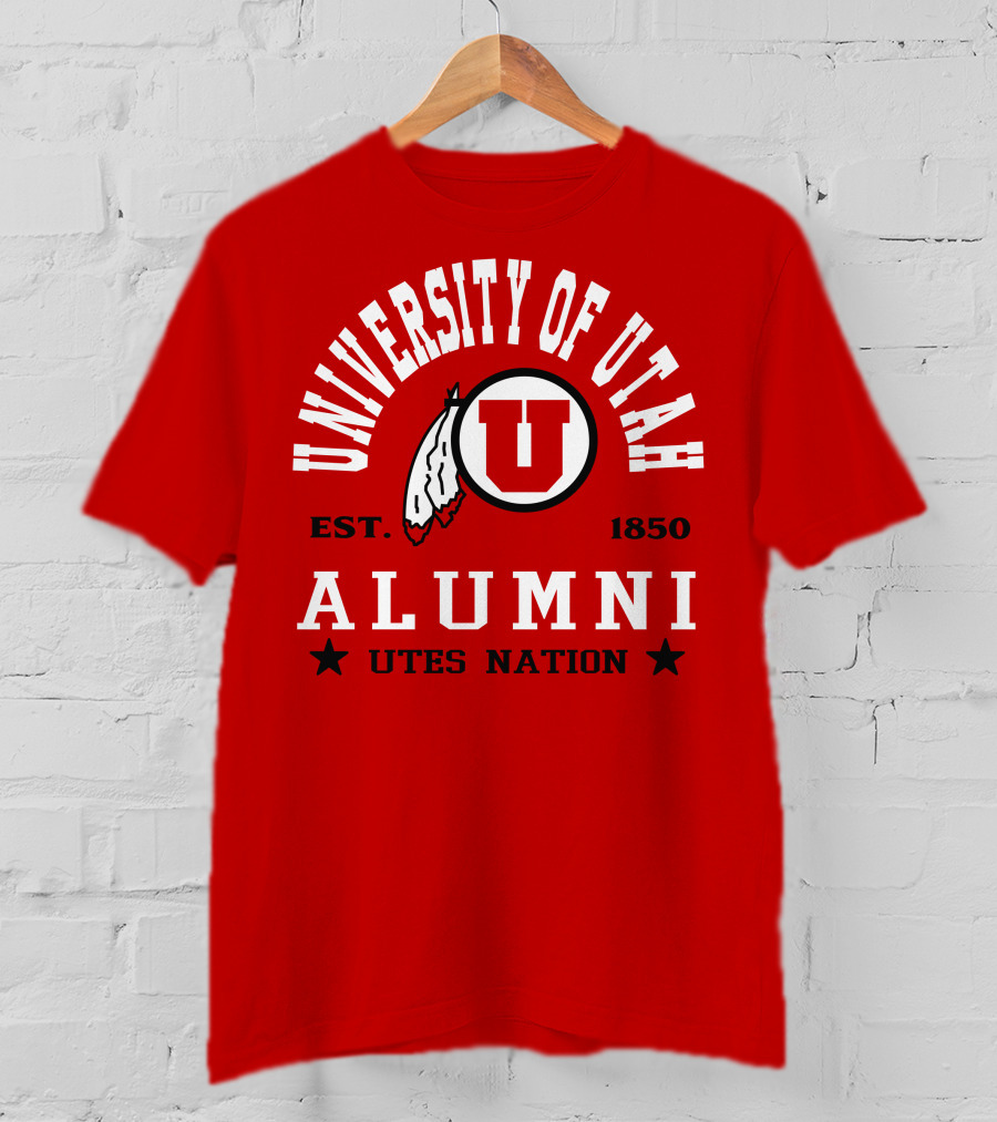 University Of Utah Alumni Est. 1850 Utes Nation T-Shirt