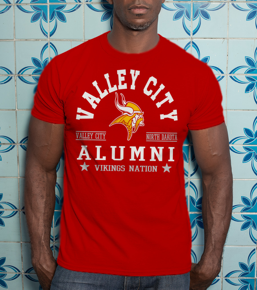 Valley City North Dakota Alumni Vikings Nation T-Shirt