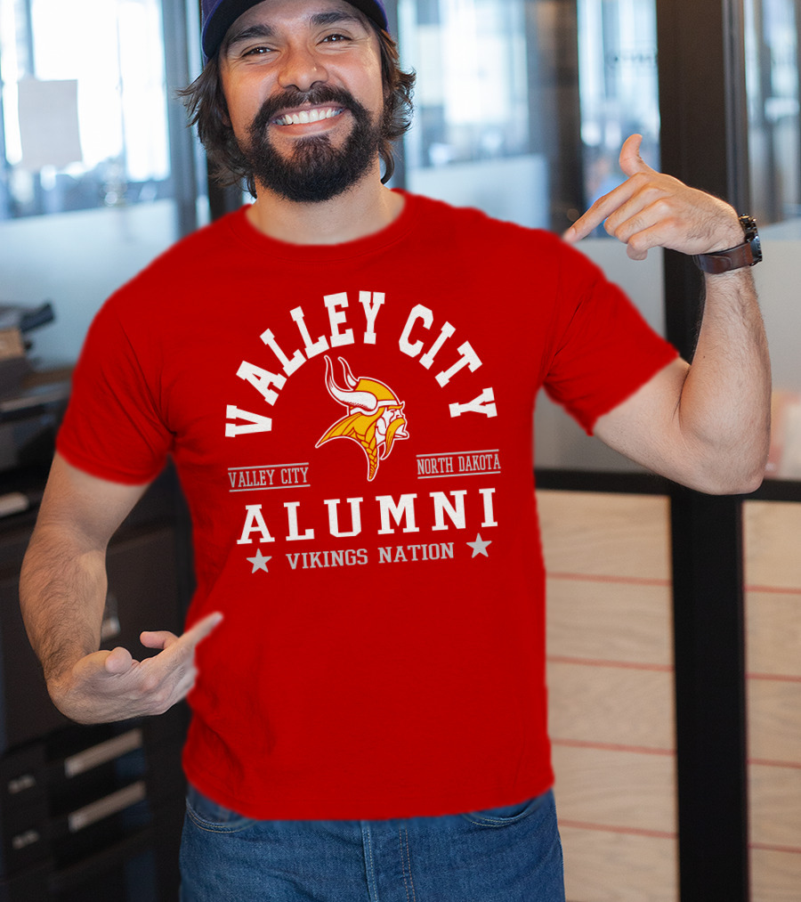 Valley City North Dakota Alumni Vikings Nation T-Shirt