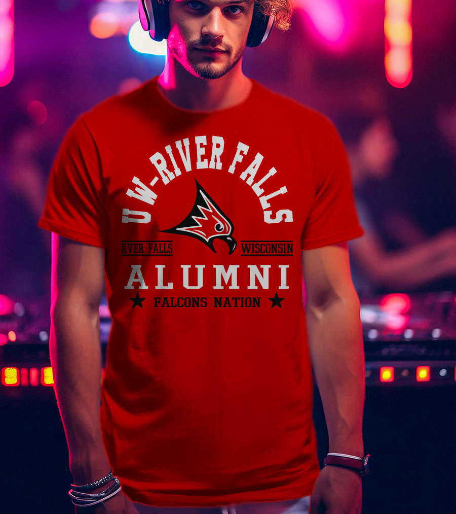 UW River Falls Wisconsin Alumni Falcons Nation T-Shirt