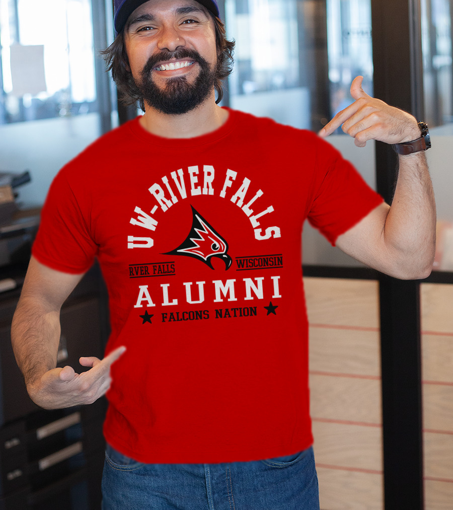 UW River Falls Wisconsin Alumni Falcons Nation T-Shirt