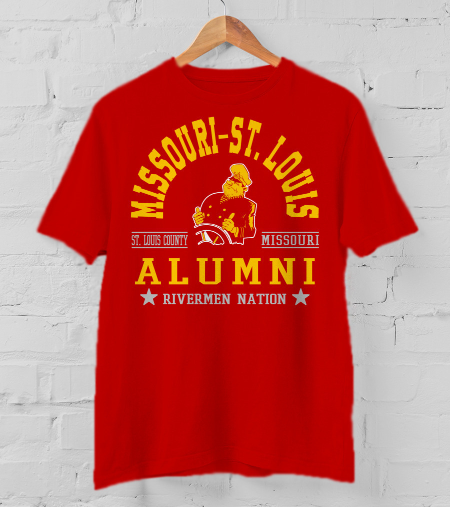 Missouri-St. Louis Alumni Rivermen Nation St. Louis County T-Shirt
