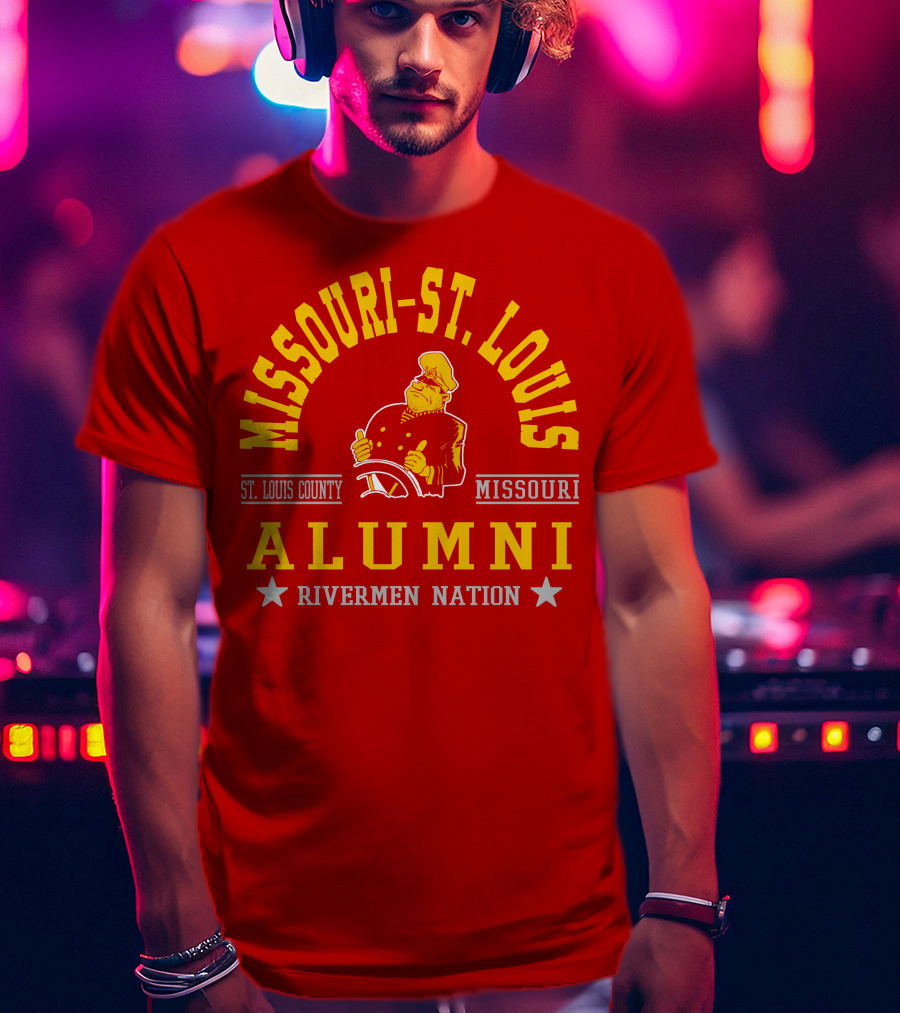 Missouri-St. Louis Alumni Rivermen Nation St. Louis County T-Shirt