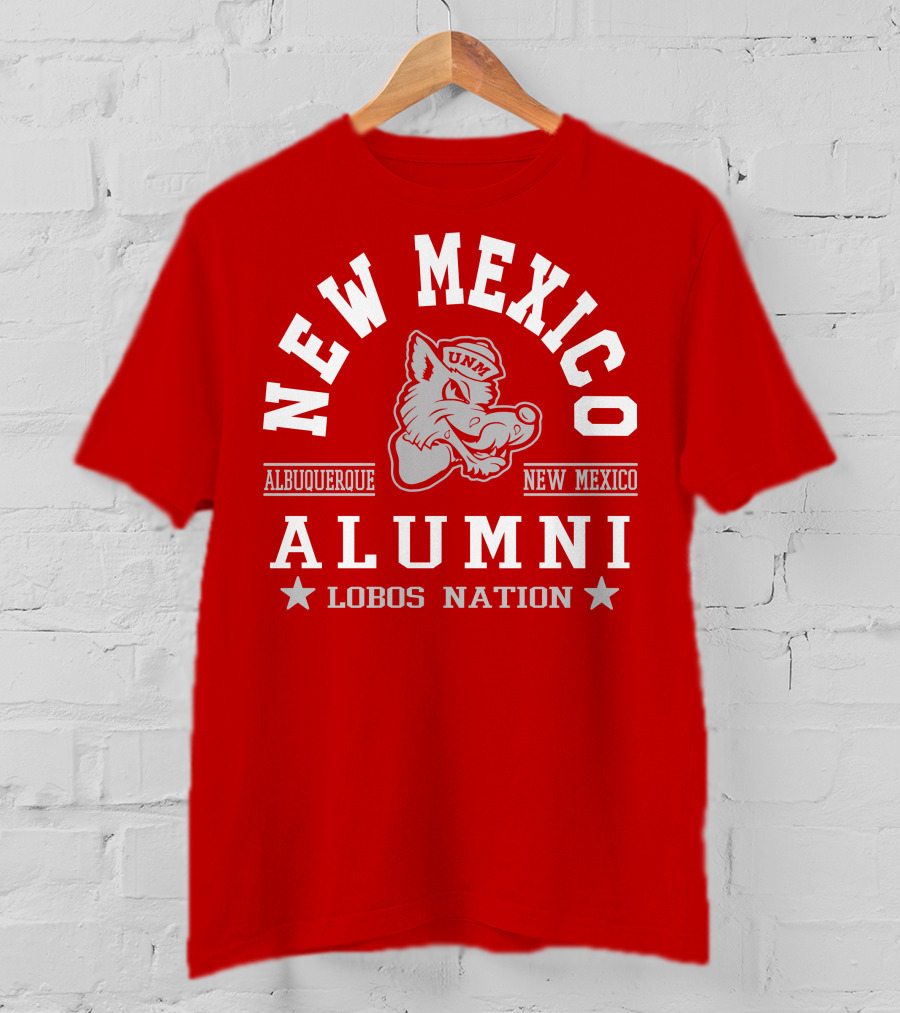 New Mexico Alumni UNM Lobos Nation Albuquerque T-Shirt