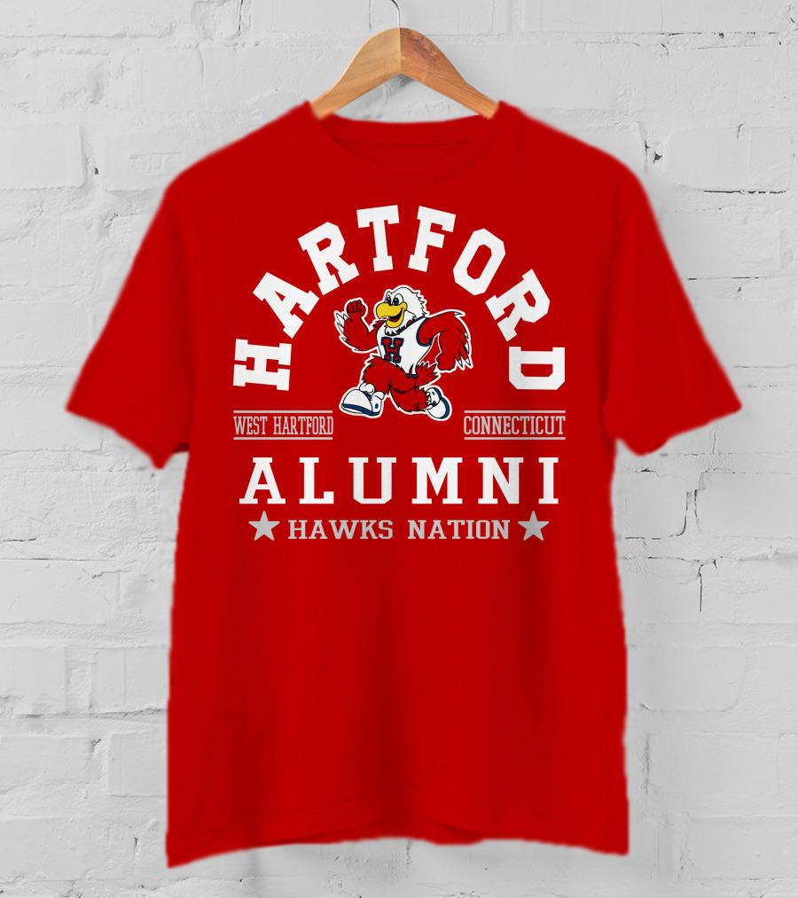 Hartford West Hartford Connecticut Alumni Hawks Nation T-Shirt