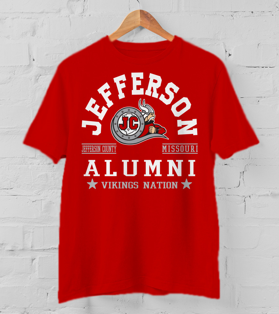 Jefferson County Missouri Alumni Vikings Nation T-Shirt