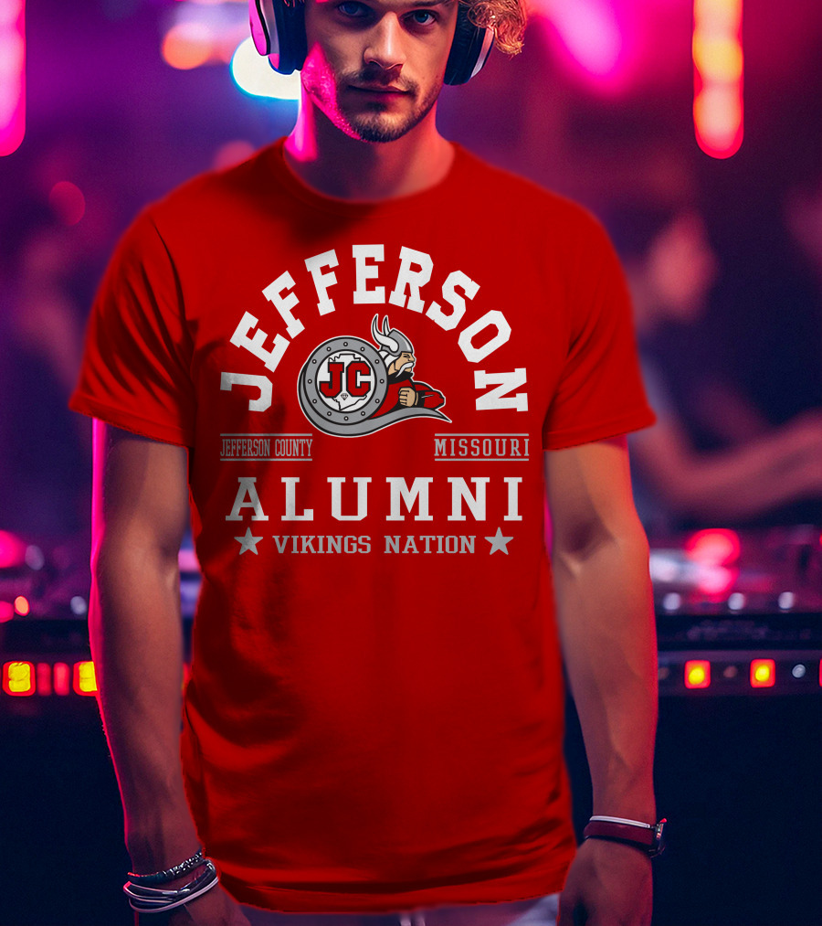 Jefferson County Missouri Alumni Vikings Nation T-Shirt