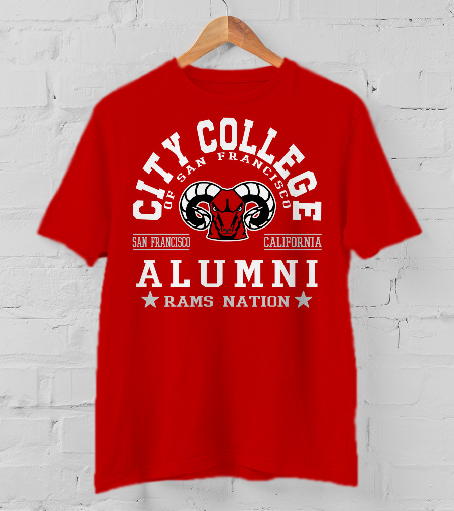 City College Of San Francisco California Alumni Rams Nation T-Shirt