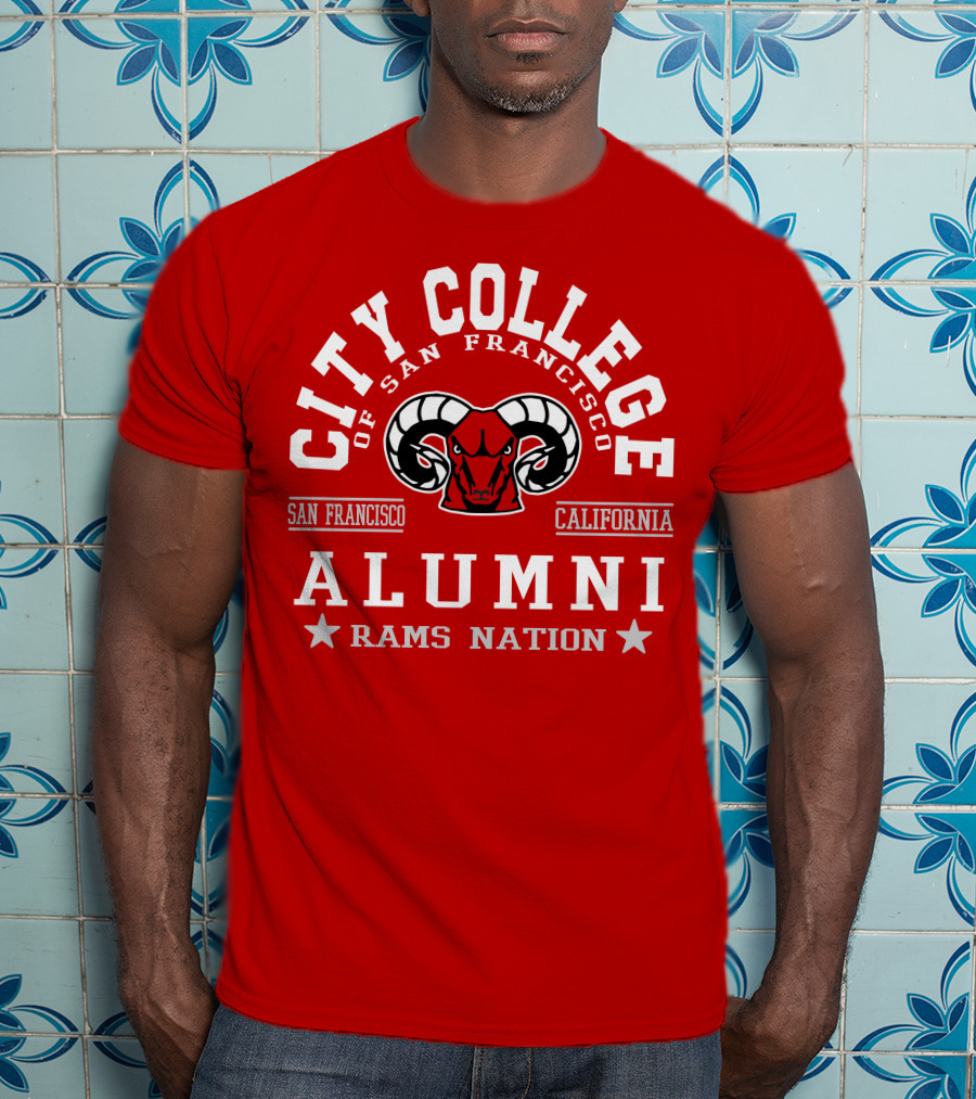 City College Of San Francisco California Alumni Rams Nation T-Shirt