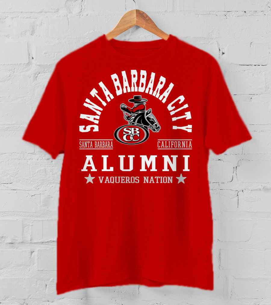 Santa Barbara City College Alumni Vaqueros Nation California SBCC T-Shirt