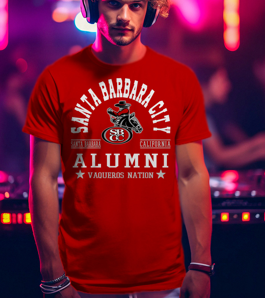 Santa Barbara City College Alumni Vaqueros Nation California SBCC T-Shirt