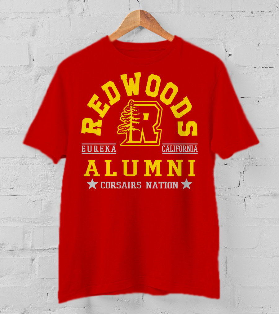 Redwoods Alumni Eureka California Corsairs Nation T-Shirt
