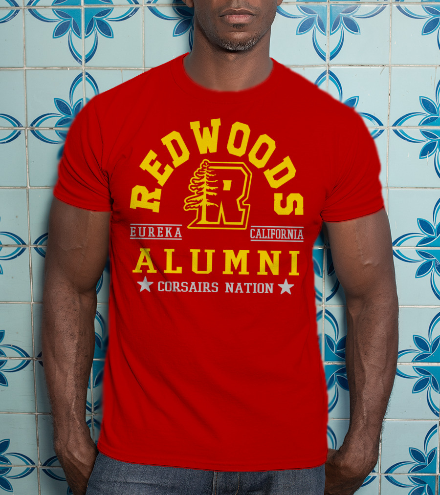 Redwoods Alumni Eureka California Corsairs Nation T-Shirt