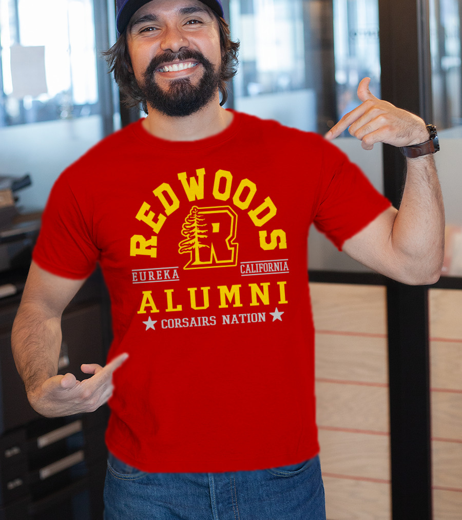Redwoods Alumni Eureka California Corsairs Nation T-Shirt