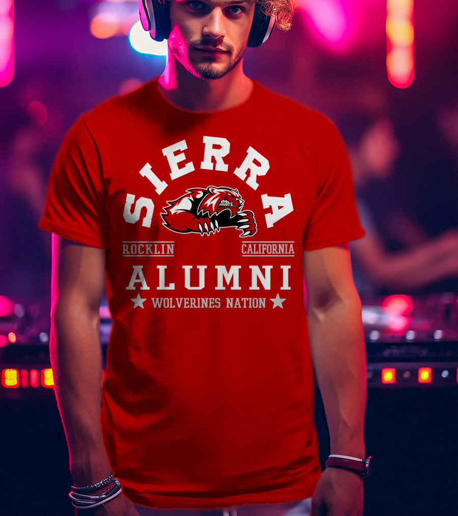 Sierra Rocklin California Alumni Wolverines Nation T-Shirt