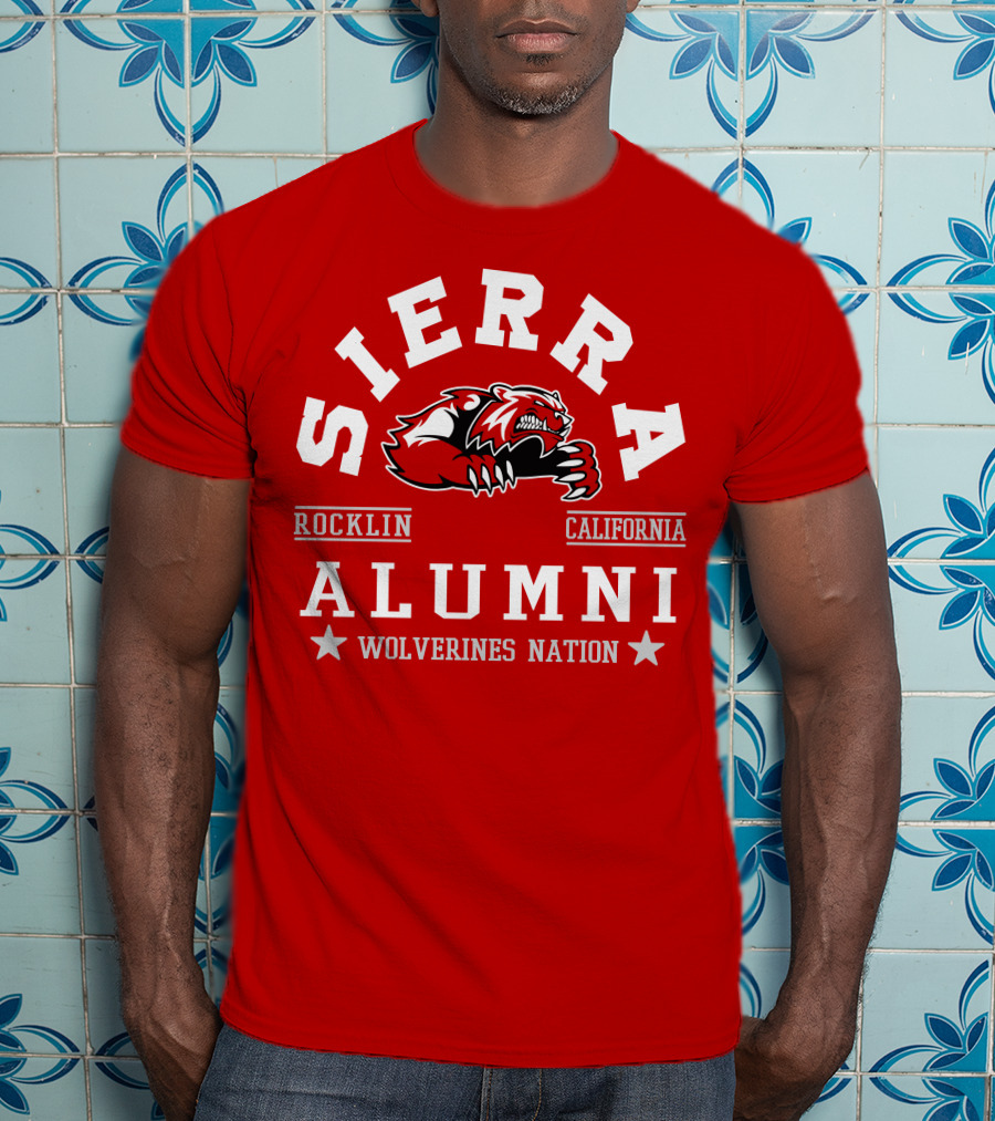 Sierra Rocklin California Alumni Wolverines Nation T-Shirt