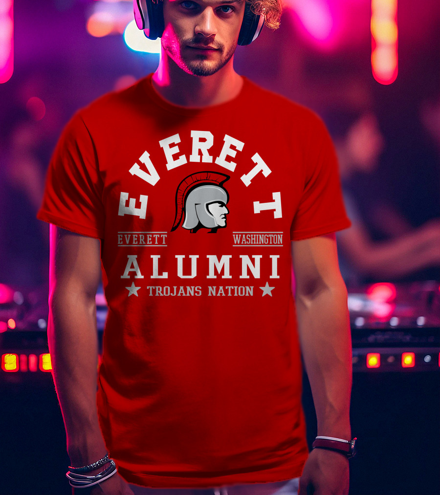 Everett Washington Alumni Trojans Nation T-Shirt