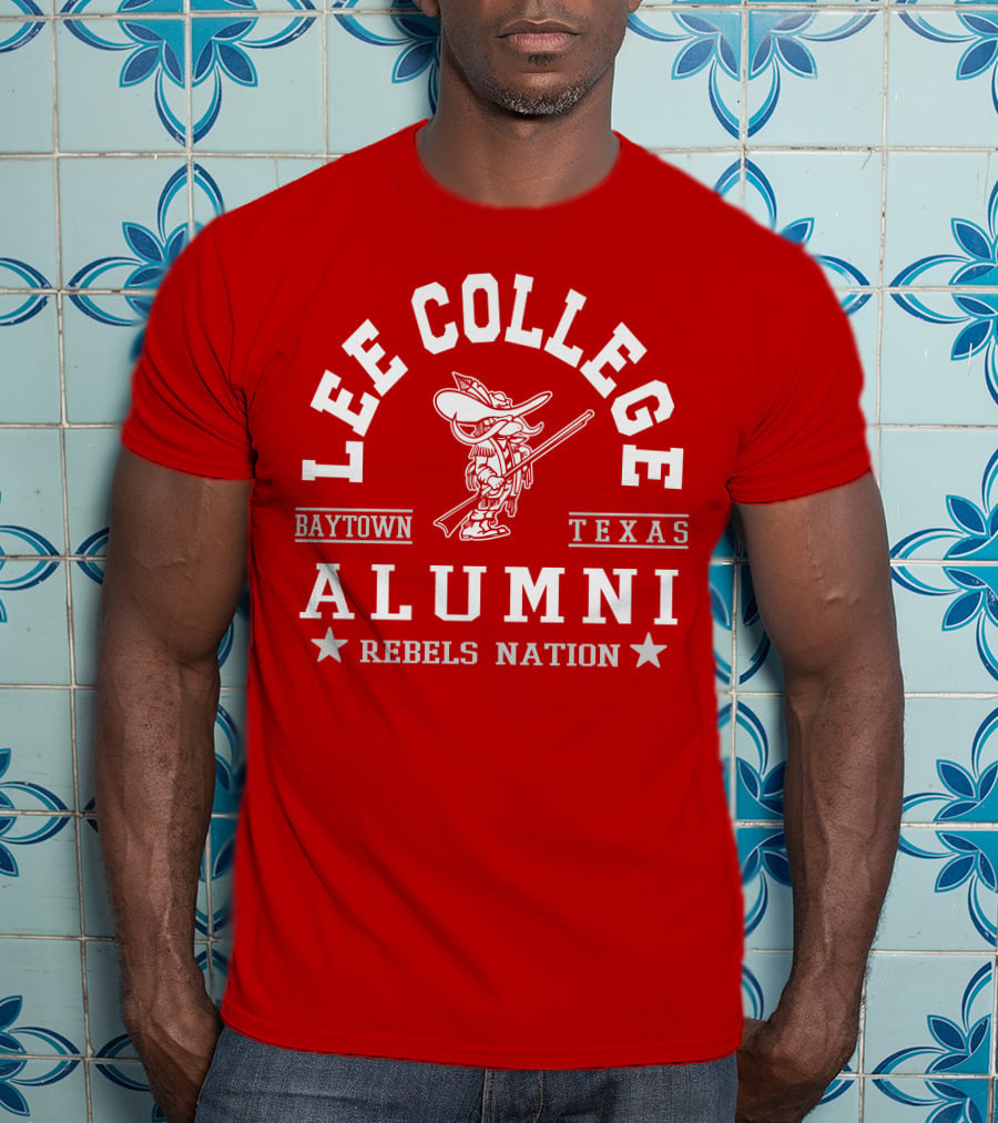 Lee College Baytown Texas Alumni Rebels Nation T-Shirt