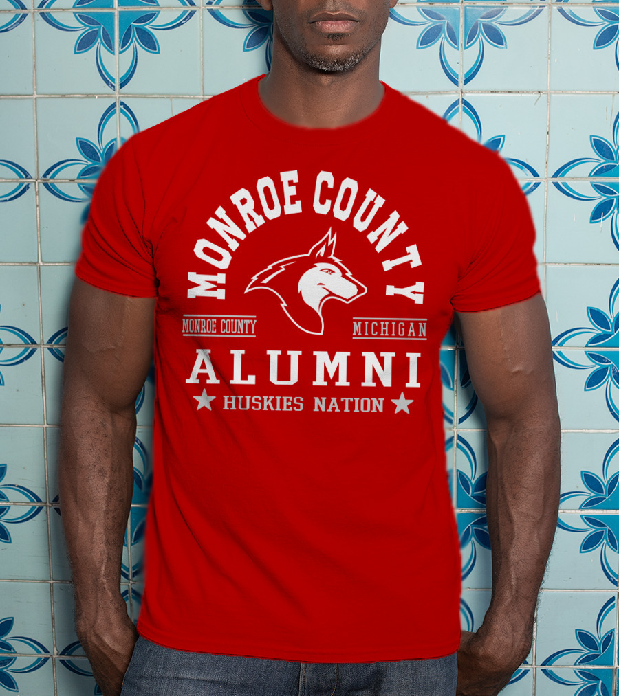 Monroe County Michigan Alumni Huskies Nation T-Shirt