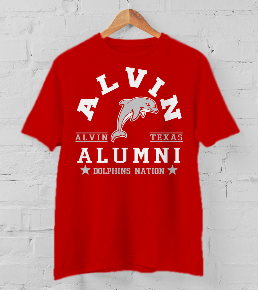 Alvin Texas Alumni Dolphins Nation T-Shirt